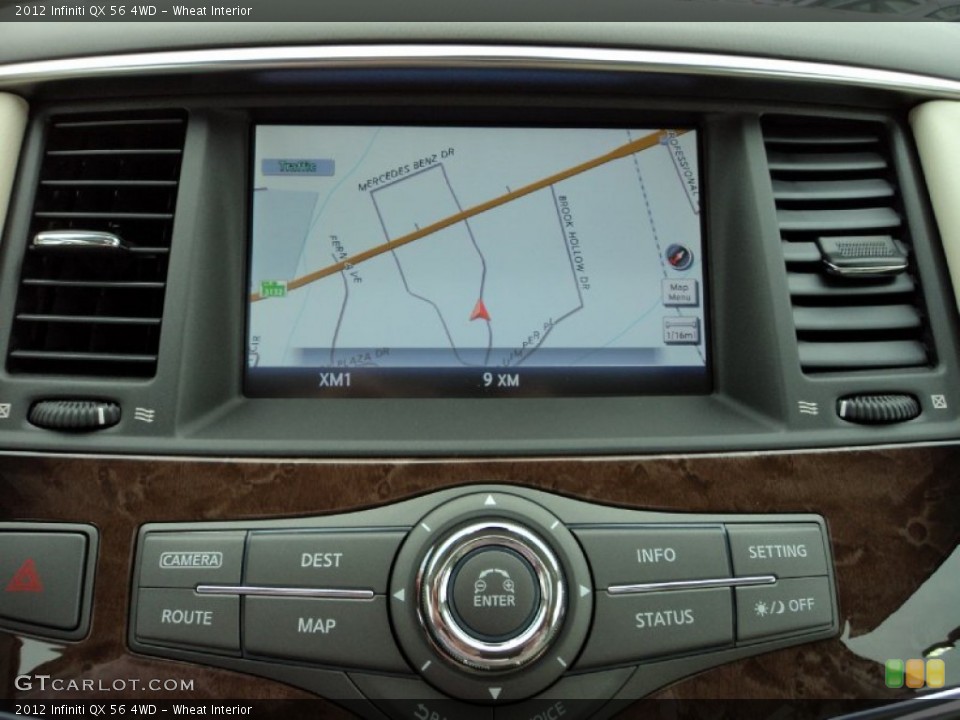 Wheat Interior Navigation for the 2012 Infiniti QX 56 4WD #60074337