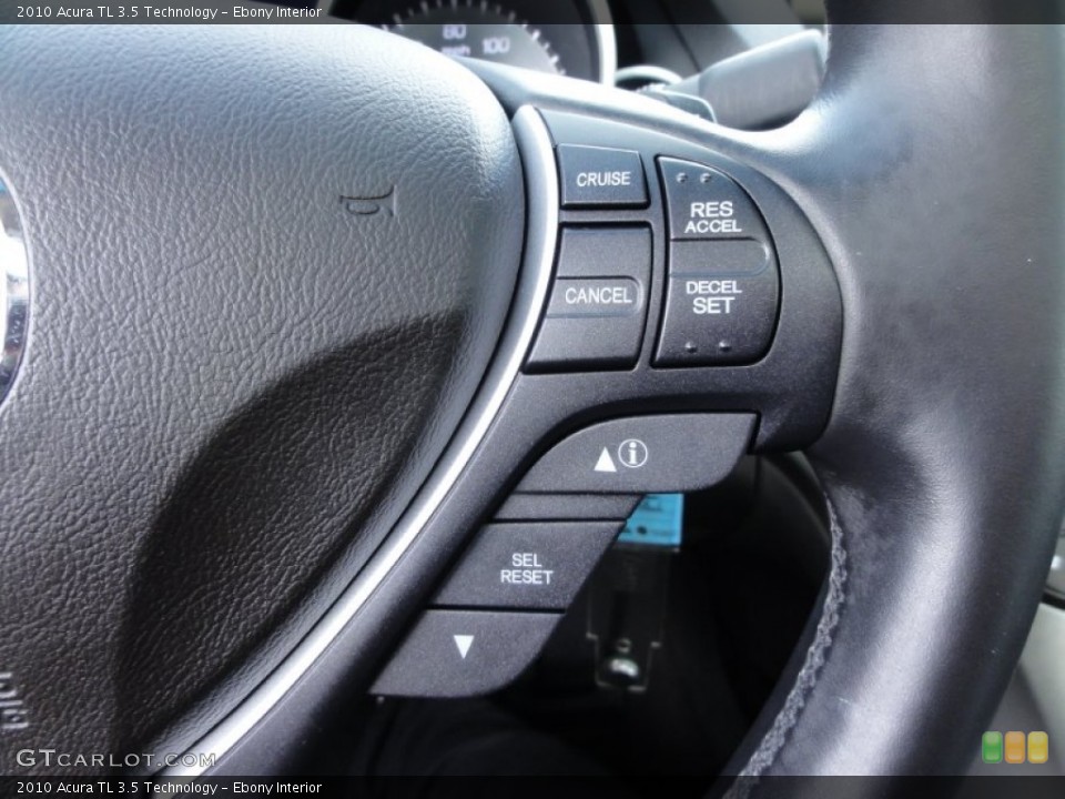 Ebony Interior Controls for the 2010 Acura TL 3.5 Technology #60074511
