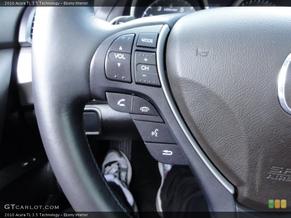 Ebony Interior Controls for the 2010 Acura TL 3.5 Technology #60074520