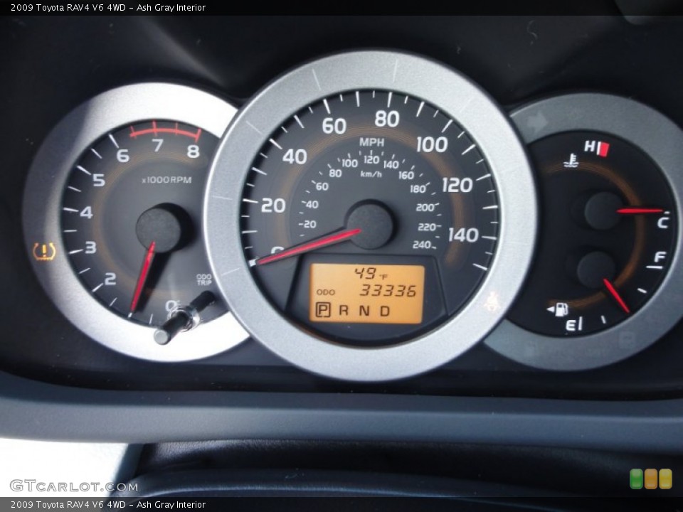 Ash Gray Interior Gauges for the 2009 Toyota RAV4 V6 4WD #60080864