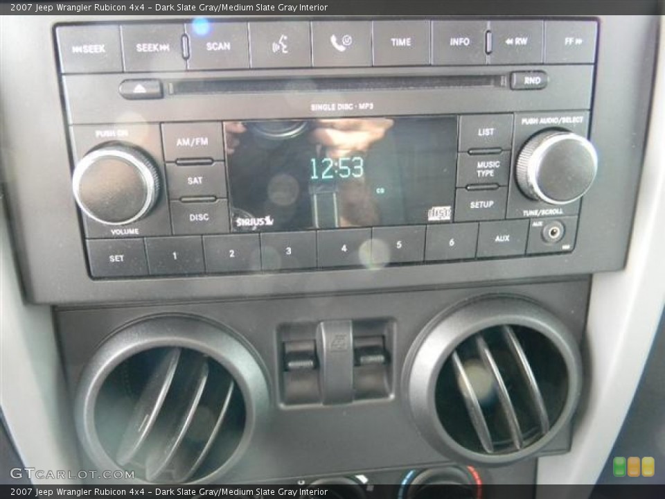 Dark Slate Gray/Medium Slate Gray Interior Audio System for the 2007 Jeep Wrangler Rubicon 4x4 #60082167
