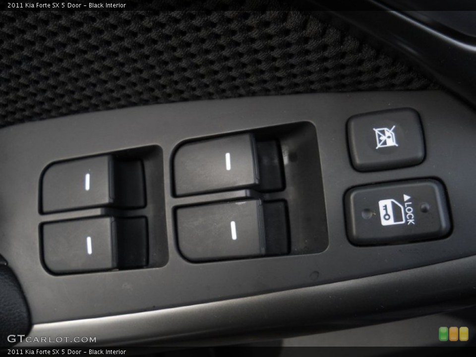 Black Interior Controls for the 2011 Kia Forte SX 5 Door #60082896