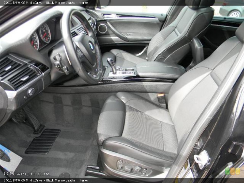 Black Merino Leather Interior Photo for the 2011 BMW X6 M M xDrive #60084132