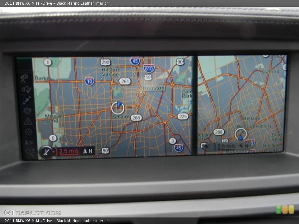 Black Merino Leather Interior Navigation for the 2011 BMW X6 M M xDrive #60084189