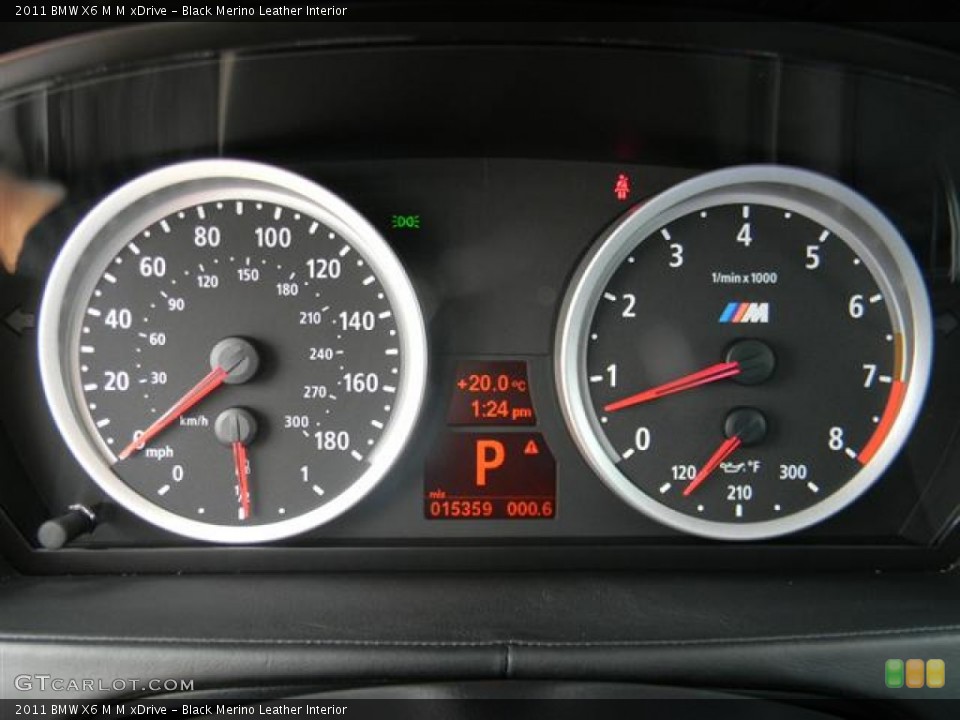 Black Merino Leather Interior Gauges for the 2011 BMW X6 M M xDrive #60084228