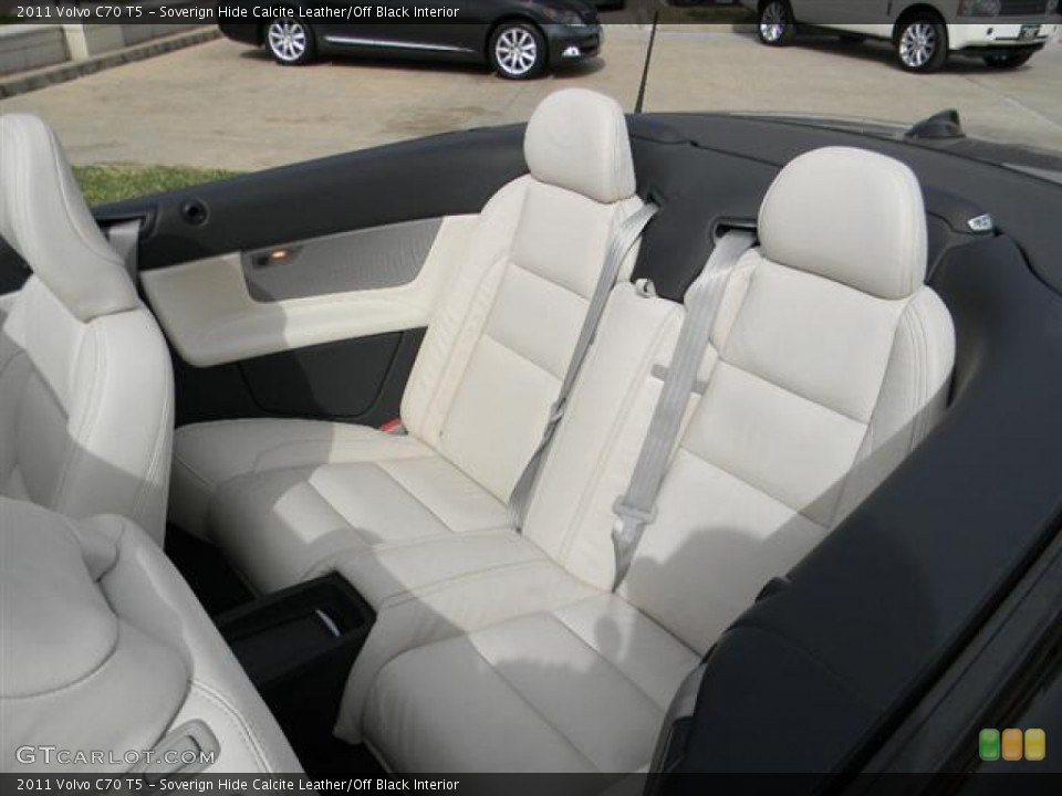 Soverign Hide Calcite Leather/Off Black Interior Photo for the 2011 Volvo C70 T5 #60084333