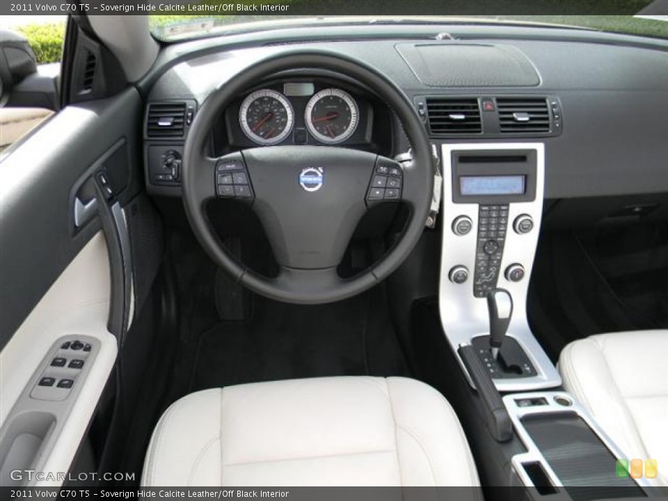 Soverign Hide Calcite Leather/Off Black Interior Dashboard for the 2011 Volvo C70 T5 #60084342