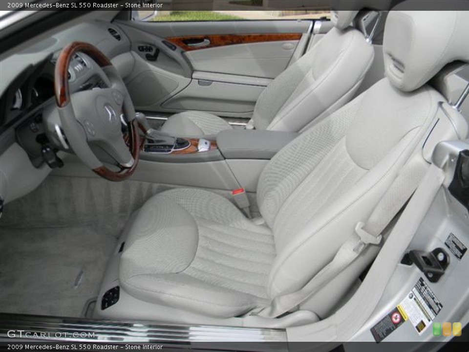 Stone Interior Front Seat for the 2009 Mercedes-Benz SL 550 Roadster #60085440