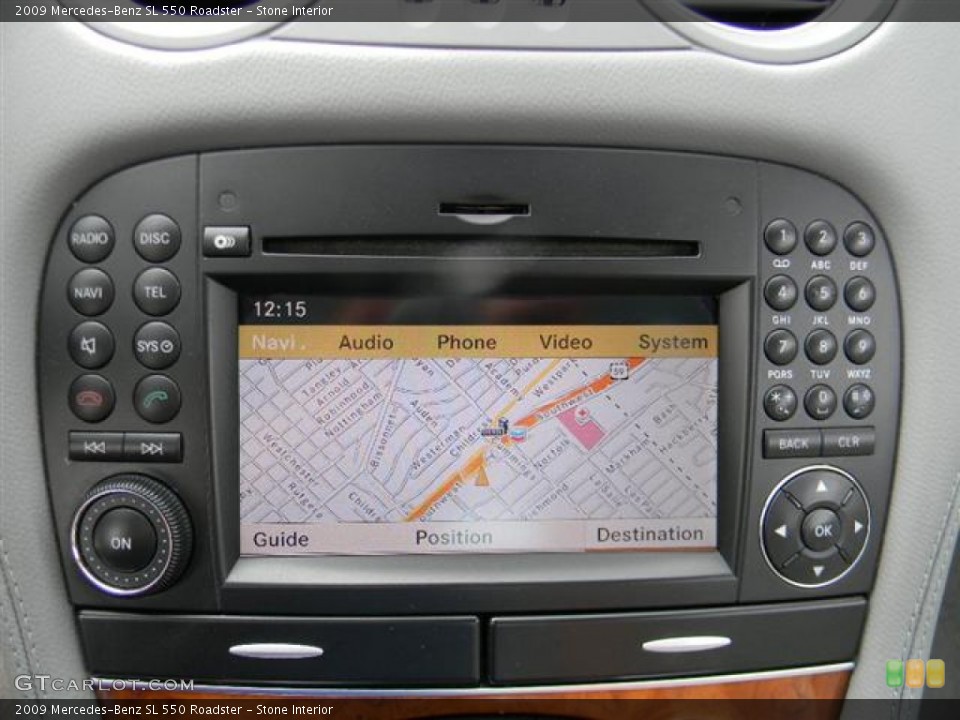 Stone Interior Navigation for the 2009 Mercedes-Benz SL 550 Roadster #60085503