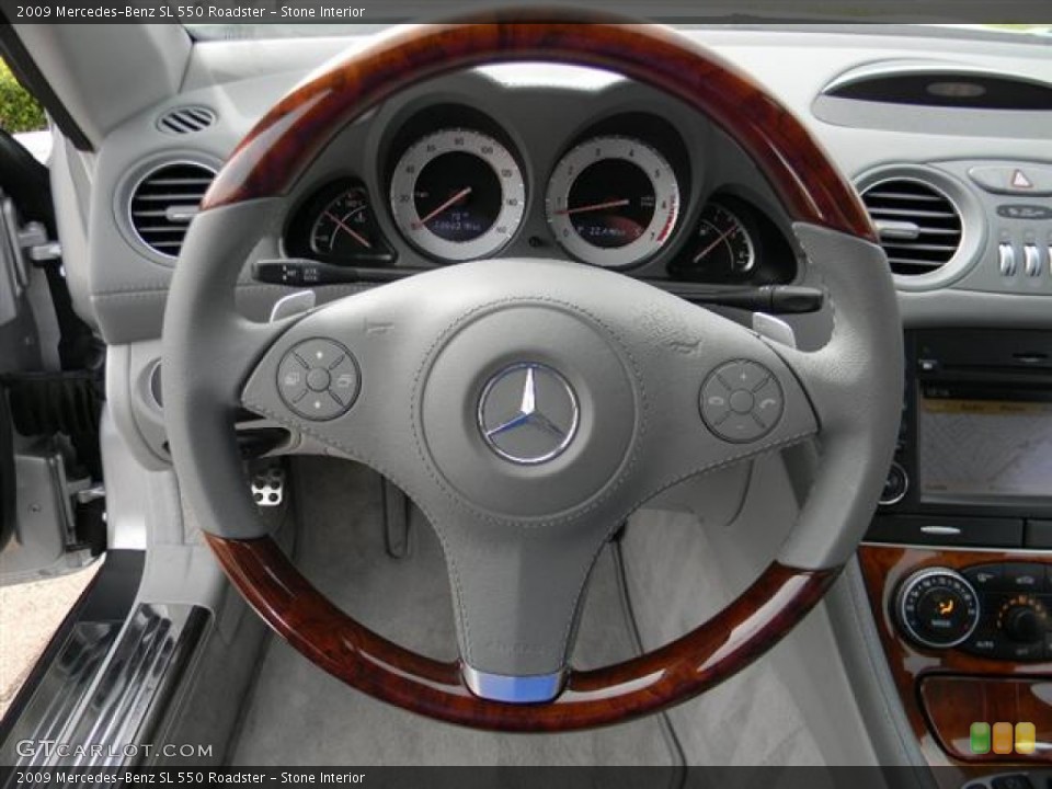 Stone Interior Steering Wheel for the 2009 Mercedes-Benz SL 550 Roadster #60085521