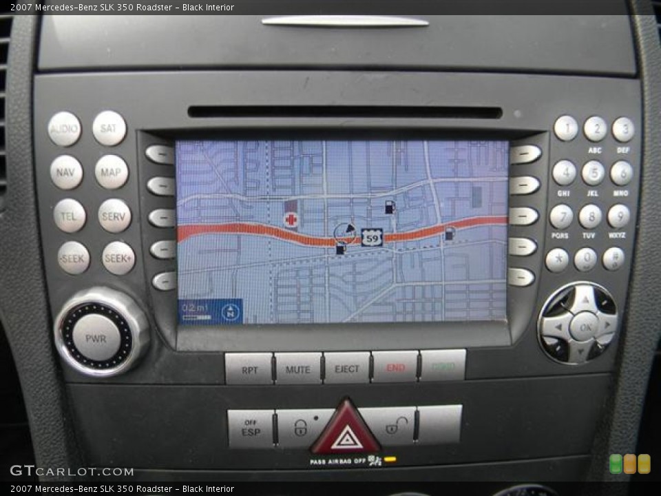 Black Interior Navigation for the 2007 Mercedes-Benz SLK 350 Roadster #60086565