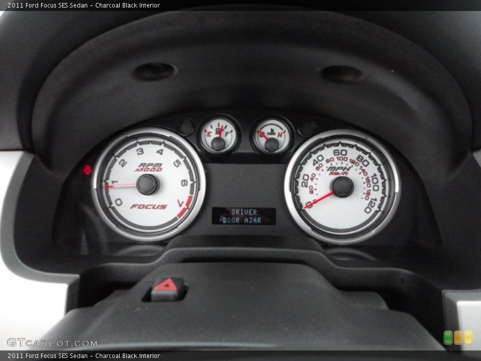 Charcoal Black Interior Gauges for the 2011 Ford Focus SES Sedan #60087105