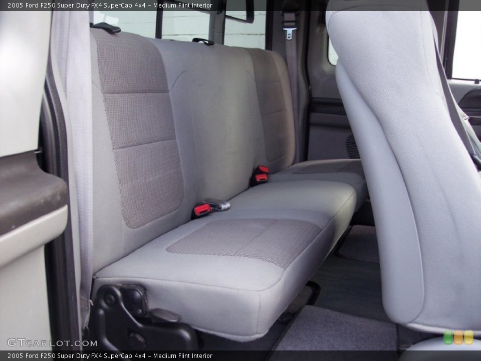 Medium Flint Interior Rear Seat for the 2005 Ford F250 Super Duty FX4 SuperCab 4x4 #60087777