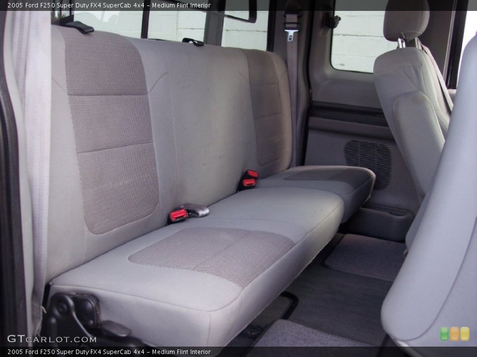 Medium Flint Interior Rear Seat for the 2005 Ford F250 Super Duty FX4 SuperCab 4x4 #60087807