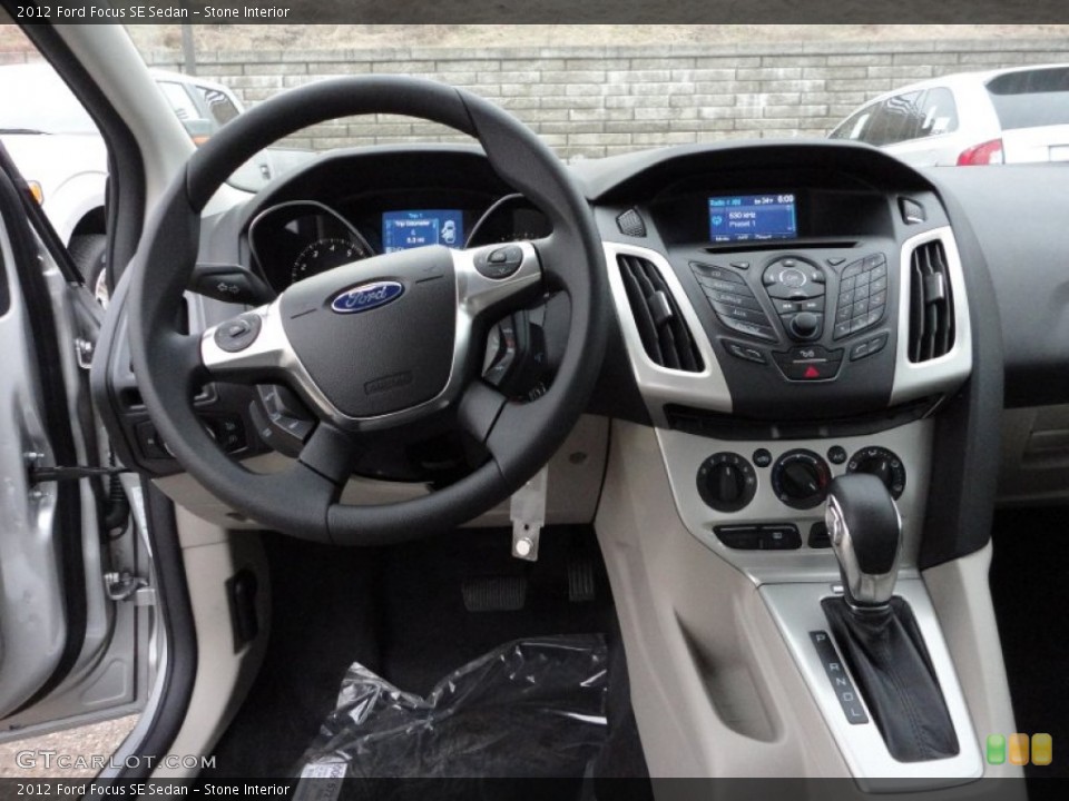 Stone Interior Dashboard for the 2012 Ford Focus SE Sedan #60090227