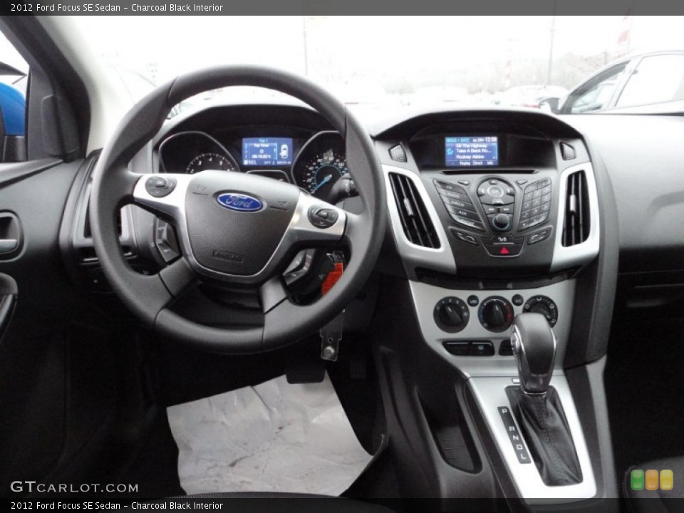Charcoal Black Interior Dashboard for the 2012 Ford Focus SE Sedan #60095493