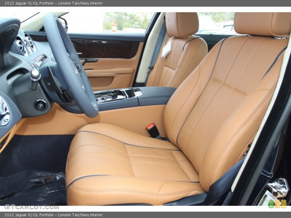London Tan/Navy Interior Photo for the 2012 Jaguar XJ XJL Portfolio #60096330