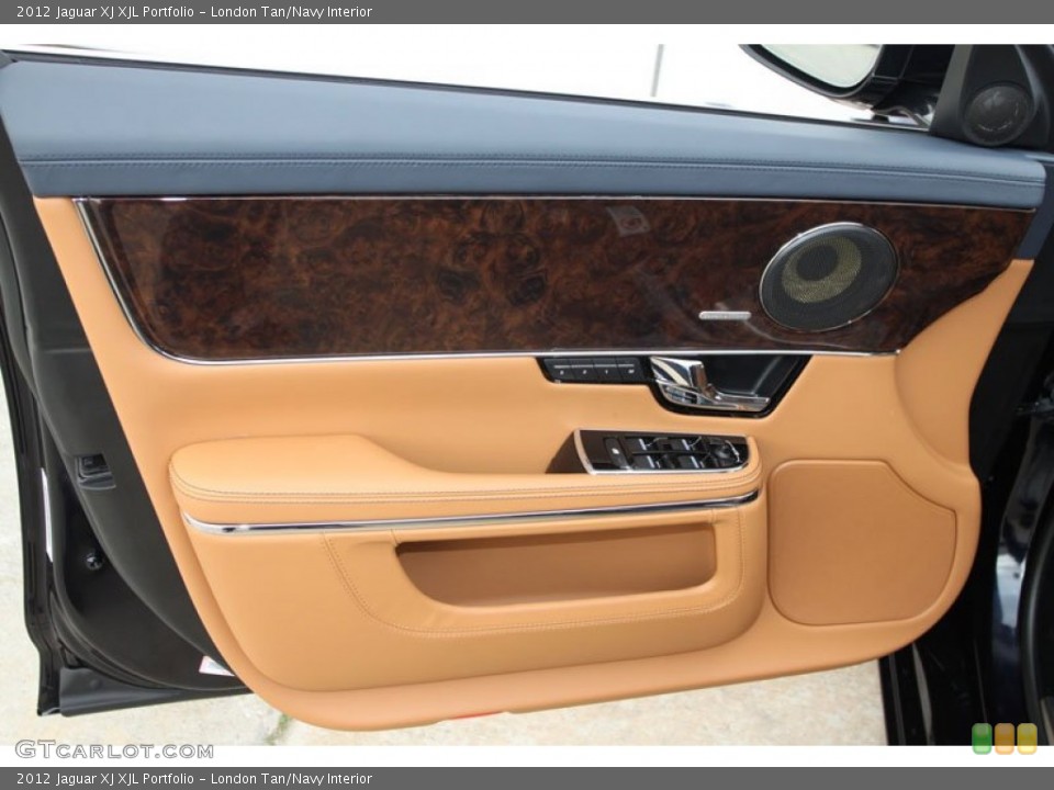 London Tan/Navy Interior Door Panel for the 2012 Jaguar XJ XJL Portfolio #60096414