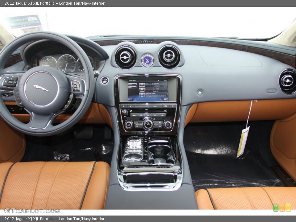 London Tan/Navy Interior Dashboard for the 2012 Jaguar XJ XJL Portfolio #60096423