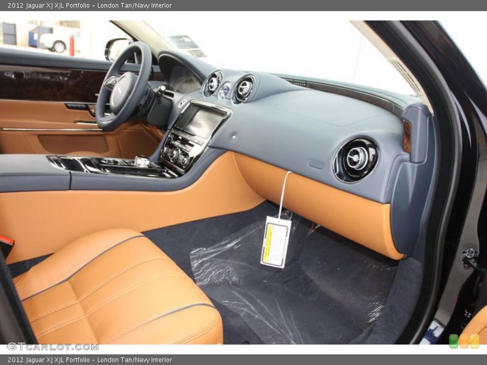 London Tan/Navy Interior Dashboard for the 2012 Jaguar XJ XJL Portfolio #60096486