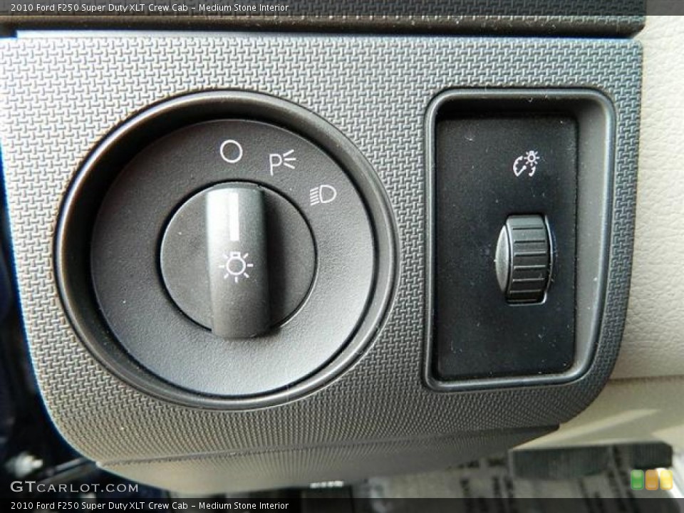 Medium Stone Interior Controls for the 2010 Ford F250 Super Duty XLT Crew Cab #60096492