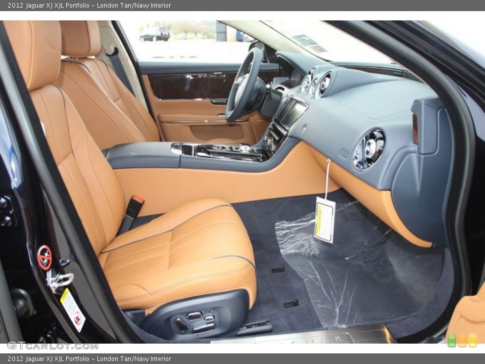London Tan/Navy Interior Photo for the 2012 Jaguar XJ XJL Portfolio #60096495
