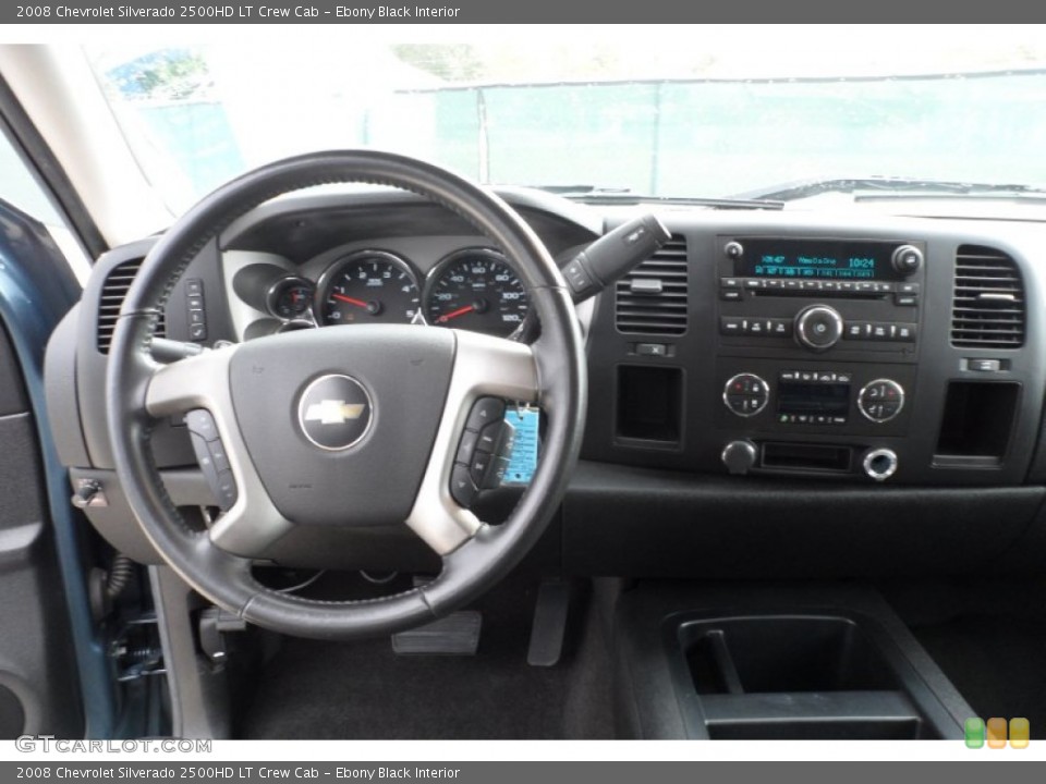 Ebony Black Interior Dashboard for the 2008 Chevrolet Silverado 2500HD LT Crew Cab #60097878