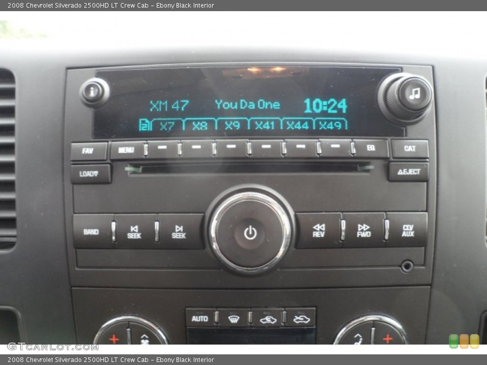 Ebony Black Interior Audio System for the 2008 Chevrolet Silverado 2500HD LT Crew Cab #60097893