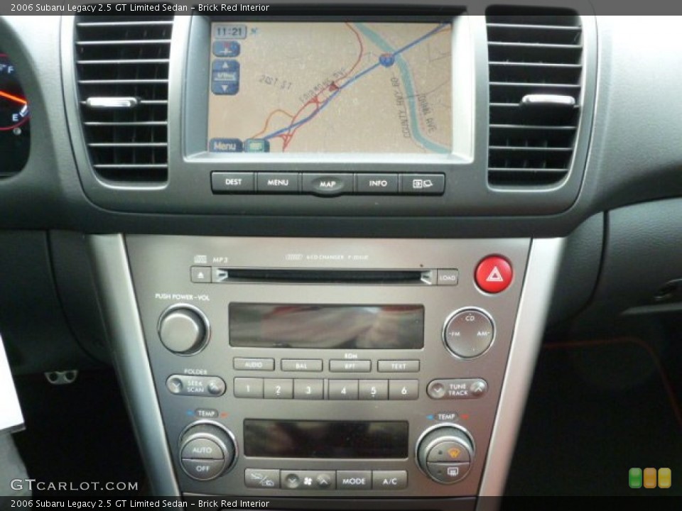 Brick Red Interior Navigation for the 2006 Subaru Legacy 2.5 GT Limited Sedan #60100350