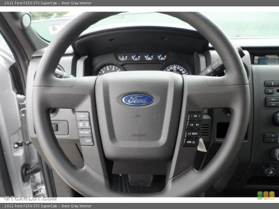 Steel Gray Interior Steering Wheel for the 2012 Ford F150 STX SuperCab #60102498