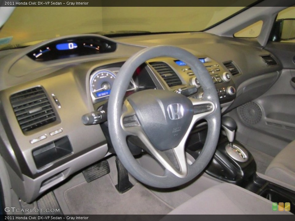 Gray Interior Dashboard for the 2011 Honda Civic DX-VP Sedan #60102765