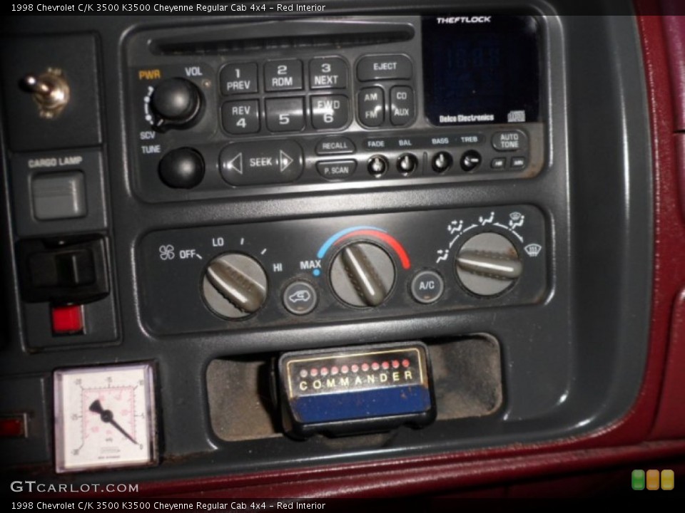 Red Interior Controls for the 1998 Chevrolet C/K 3500 K3500 Cheyenne Regular Cab 4x4 #60105129