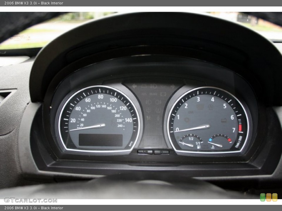 Black Interior Gauges for the 2006 BMW X3 3.0i #60105765