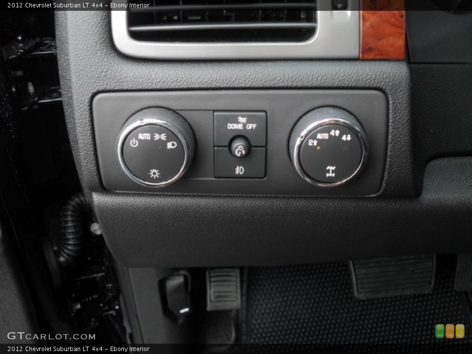 Ebony Interior Controls for the 2012 Chevrolet Suburban LT 4x4 #60106086