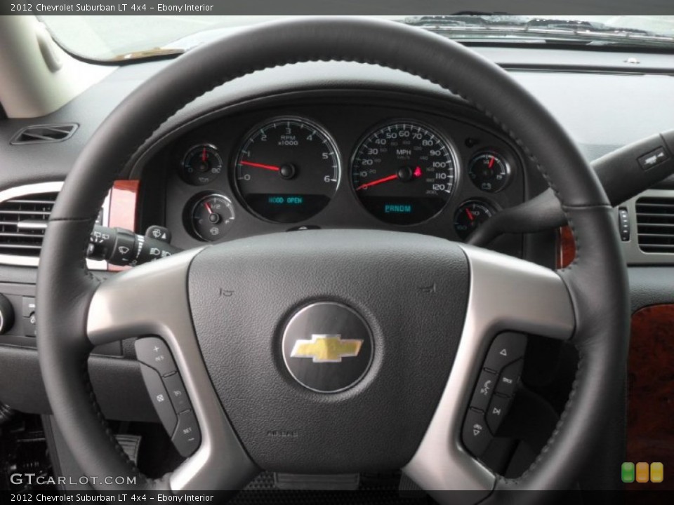 Ebony Interior Steering Wheel for the 2012 Chevrolet Suburban LT 4x4 #60106098
