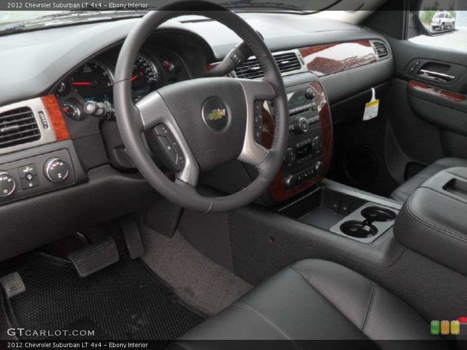 Ebony Interior Prime Interior for the 2012 Chevrolet Suburban LT 4x4 #60106185