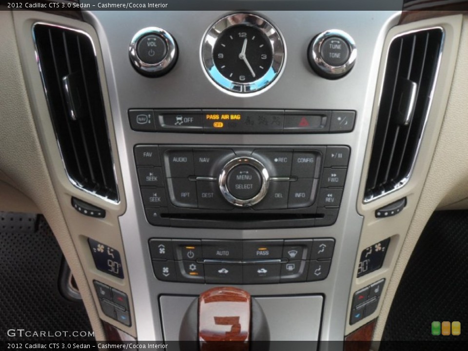 Cashmere/Cocoa Interior Controls for the 2012 Cadillac CTS 3.0 Sedan #60106704