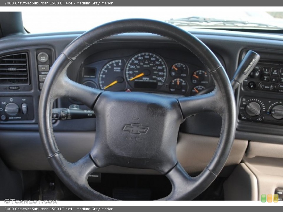 Medium Gray Interior Steering Wheel for the 2000 Chevrolet Suburban 1500 LT 4x4 #60106863