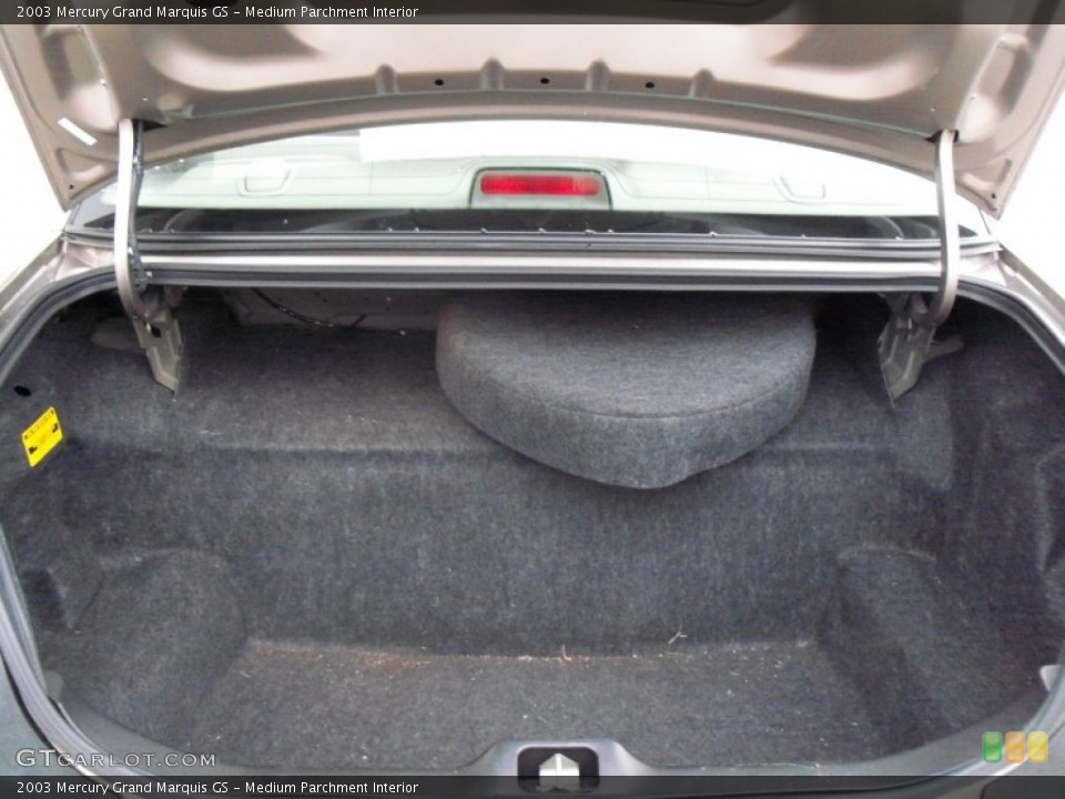Medium Parchment Interior Trunk for the 2003 Mercury Grand Marquis GS #60107031