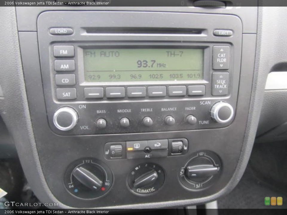 Anthracite Black Interior Controls for the 2006 Volkswagen Jetta TDI Sedan #60109473