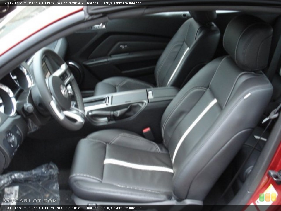 Charcoal Black/Cashmere Interior Photo for the 2012 Ford Mustang GT Premium Convertible #60110166