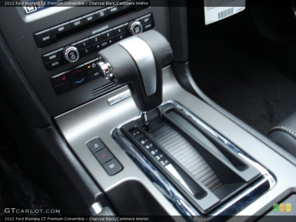 Charcoal Black/Cashmere Interior Transmission for the 2012 Ford Mustang GT Premium Convertible #60110181