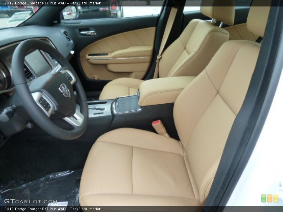 Tan/Black Interior Photo for the 2012 Dodge Charger R/T Plus AWD #60112404