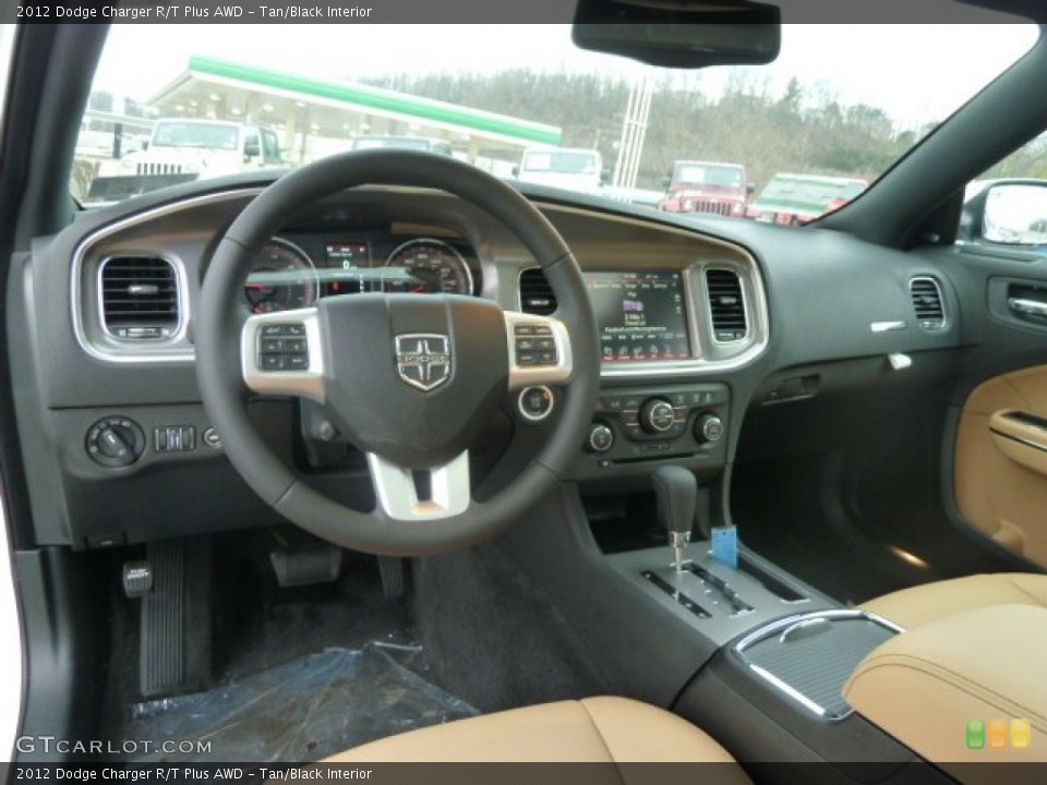 Tan/Black Interior Dashboard for the 2012 Dodge Charger R/T Plus AWD #60112413