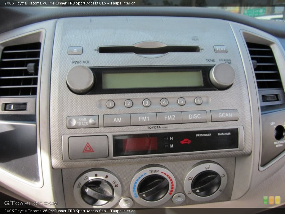 Taupe Interior Controls for the 2006 Toyota Tacoma V6 PreRunner TRD Sport Access Cab #60114894