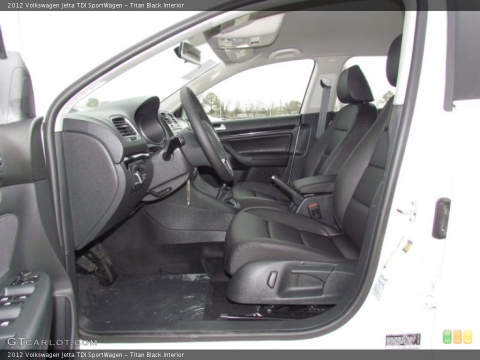 Titan Black Interior Photo for the 2012 Volkswagen Jetta TDI SportWagen #60115021