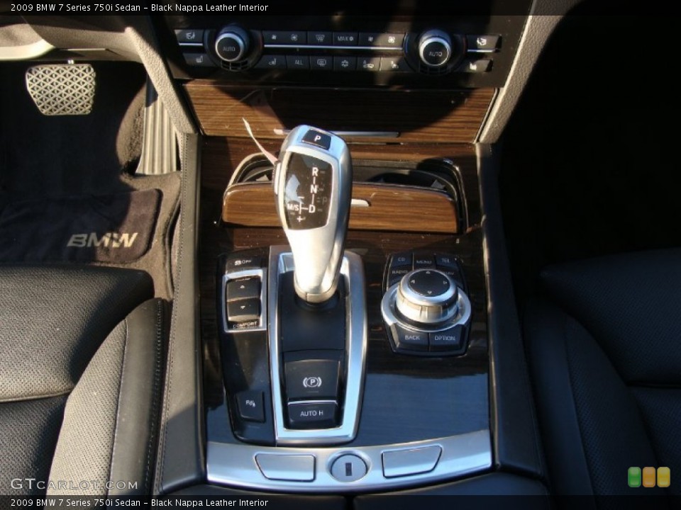 Black Nappa Leather Interior Transmission for the 2009 BMW 7 Series 750i Sedan #60116652