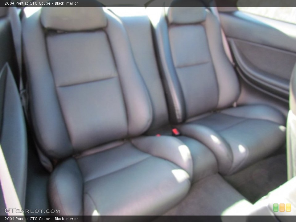 Black Interior Rear Seat for the 2004 Pontiac GTO Coupe #60116826