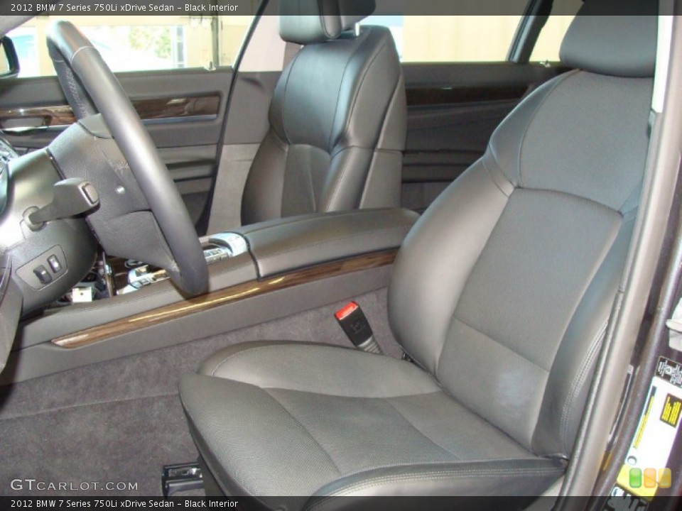 Black Interior Photo for the 2012 BMW 7 Series 750Li xDrive Sedan #60117654