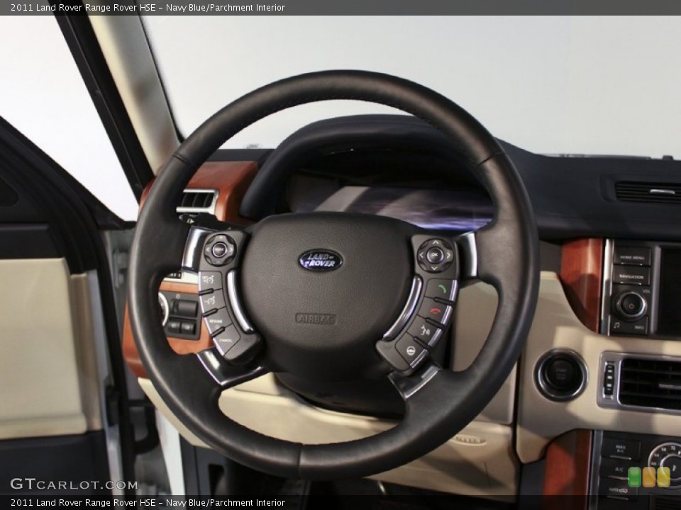 Navy Blue/Parchment Interior Steering Wheel for the 2011 Land Rover Range Rover HSE #60121268